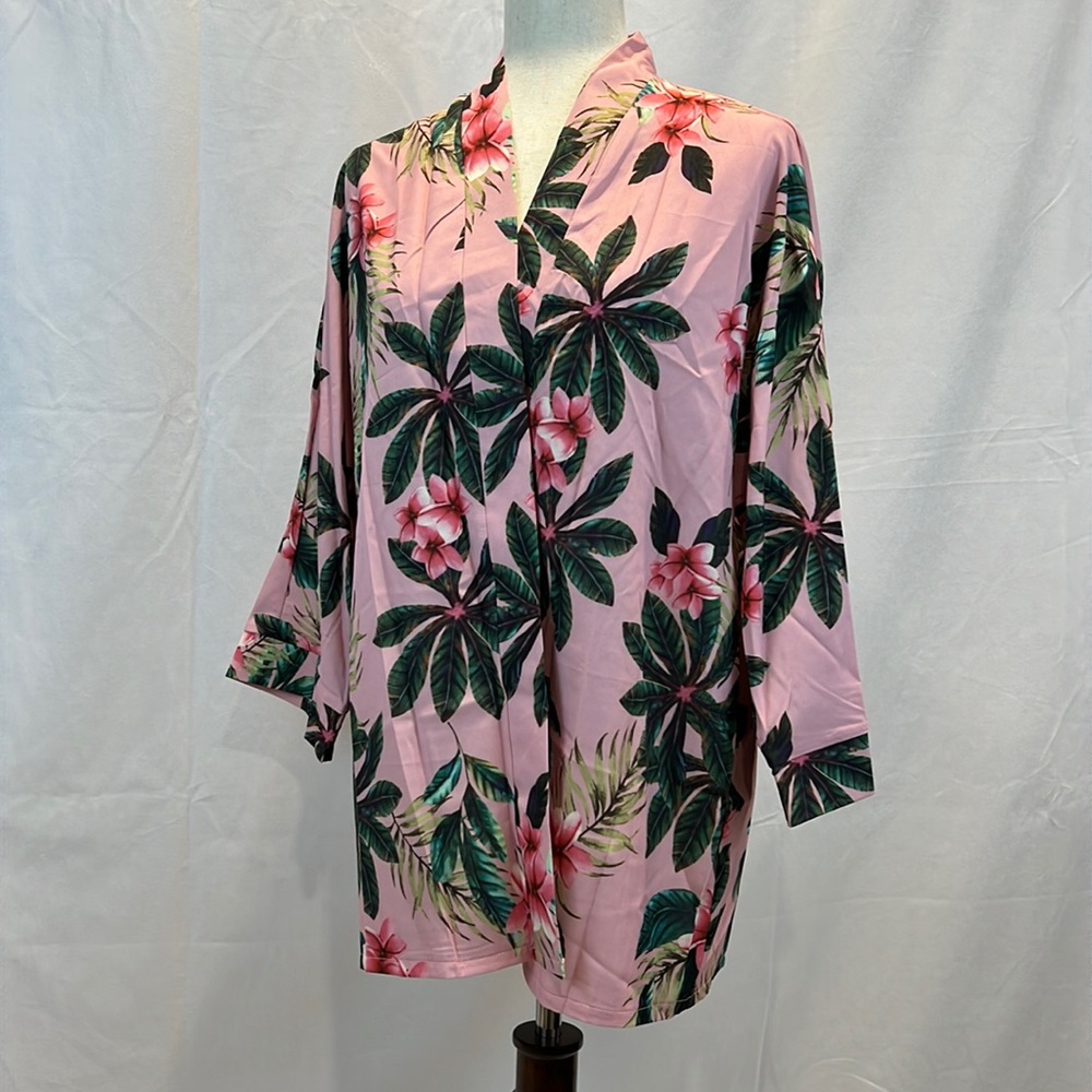 SHEIN Tropical Swim Kimono